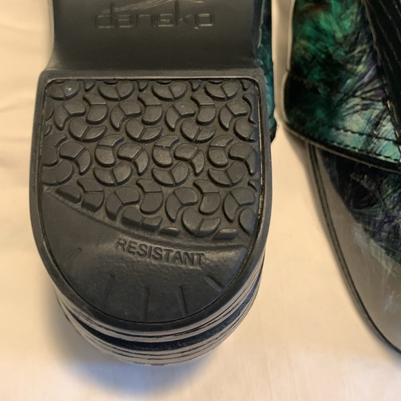 DANSKO PROFESSIONAL CLOGS SIZE:39 COLOR:BLACK, purple, GREEN GOOD CONDITION - Picture 7 of 12